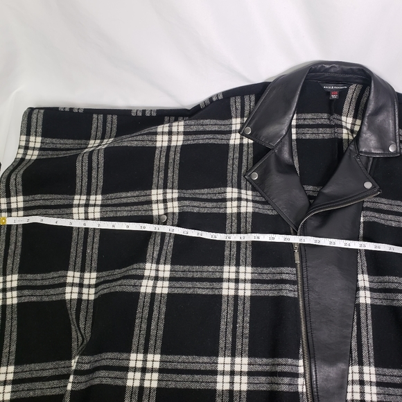 Rock & Republic Moto Style Poncho Jacket - Picture 12 of 16